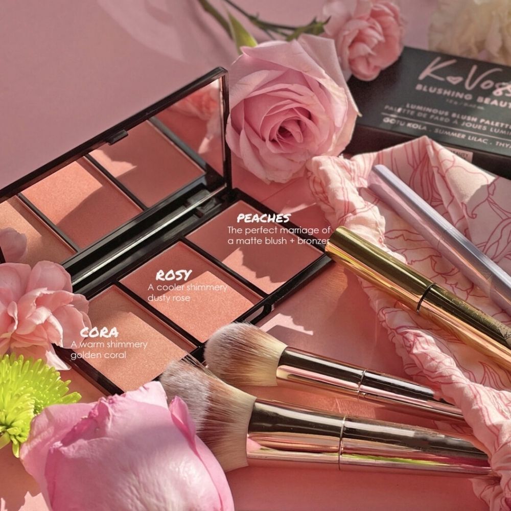 Blushing Beauty Shimmer Blush Trio (PEACH AND PINKS)